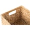 Vintiquewise Storage Bin, Water Hyacinth, Beige, 7.9 in H, 11 in W, 15.1 in L, 3 PK QI003544.3 - alternate 5